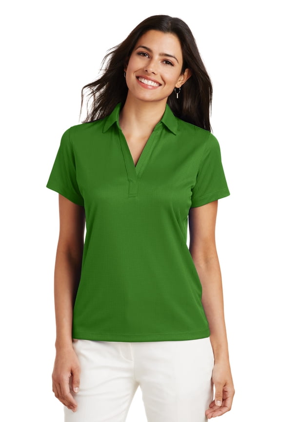 Ladies Performance Fine Jacquard Polo
