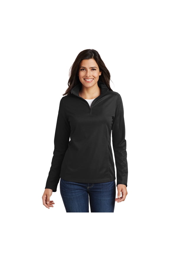Ladies Pinpoint Mesh 1/2-Zip . L806