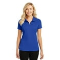 thumbnail image 1 of Port Authority Ladies Pinpoint Mesh Zip Polo-XL (True Royal), 1 of 6