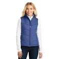 thumbnail image 1 of Port Authority Ladies Puffy Vest-S (Mediterranean Blue/Black), 1 of 2