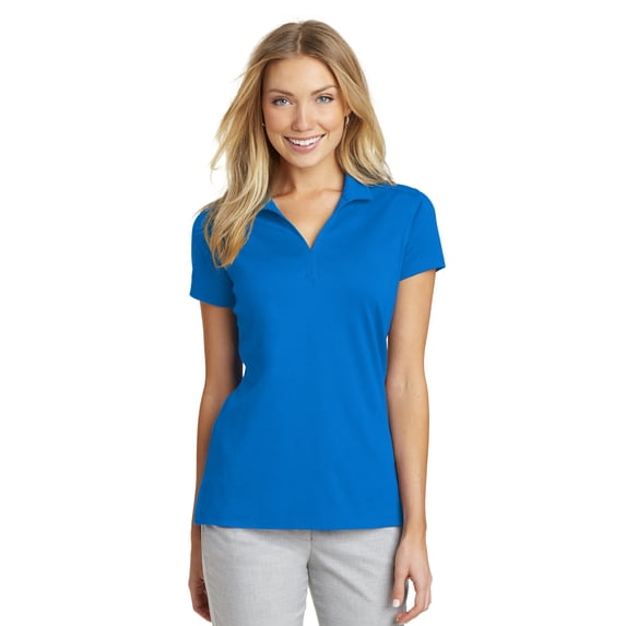 Port Authority Ladies Rapid Dry Mesh Polo-3XL (Skydiver Blue)