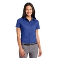 thumbnail image 1 of Port Authority Ladies Short Sleeve Easy Care  Shirt-3XL (Royal/Classic Navy), 1 of 6