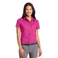 thumbnail image 1 of Port Authority Ladies Short Sleeve Easy Care Shirt-6XL (Tropical Pink), 1 of 6