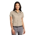 thumbnail image 1 of Port Authority Ladies Short Sleeve Easy Care Shirt-S (Stone), 1 of 2