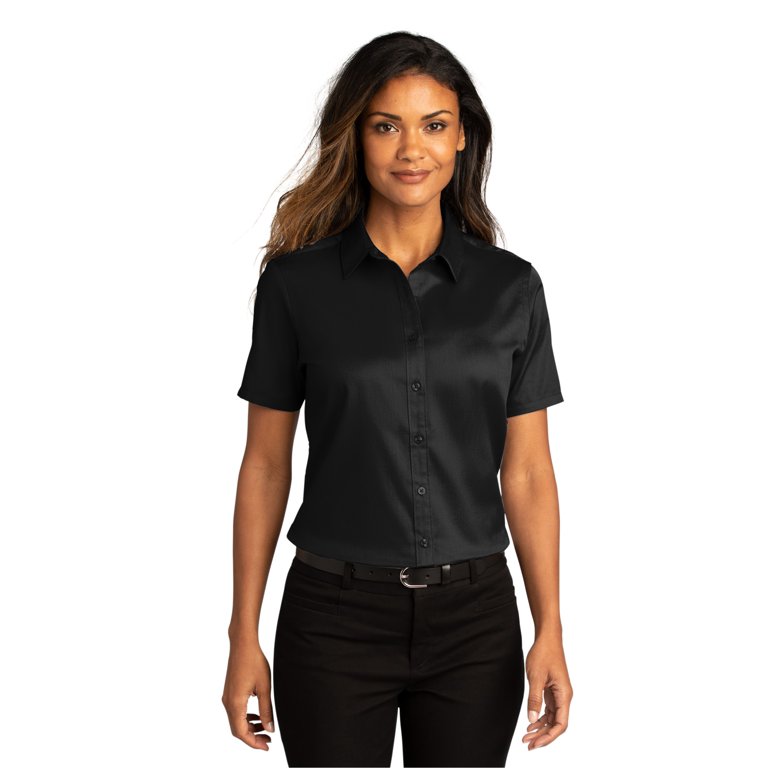 Port Authority Ladies Short Sleeve SuperPro React ™ Twill Shirt. LW809