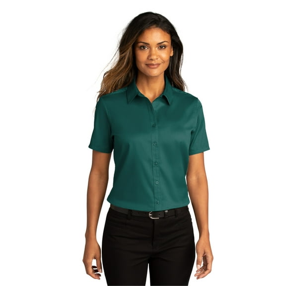 Port Authority Ladies Short Sleeve SuperPro React ™ Twill Shirt. LW809