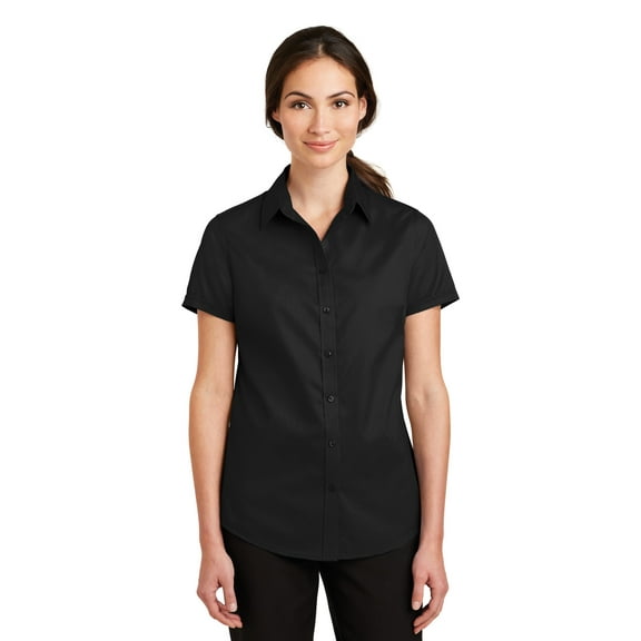Port Authority Ladies Short Sleeve SuperPro Twill Shirt-L664