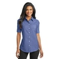 thumbnail image 1 of Port Authority Ladies Short Sleeve Superpro Oxford Shirt, 1 of 5