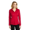 thumbnail image 1 of Port Authority Ladies Silk Touch Performance Long Sleeve Polo. L540LS, 1 of 4