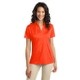 thumbnail image 1 of Port Authority Ladies Silk Touch Performance Polo. L540, L540, Neon Orange, Large, 1 of 2