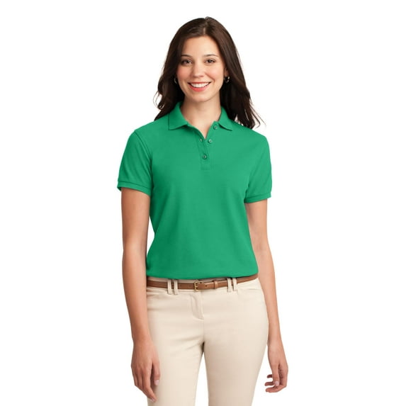 Port Authority Ladies Silk Touch Polo-6XL (Court Green)
