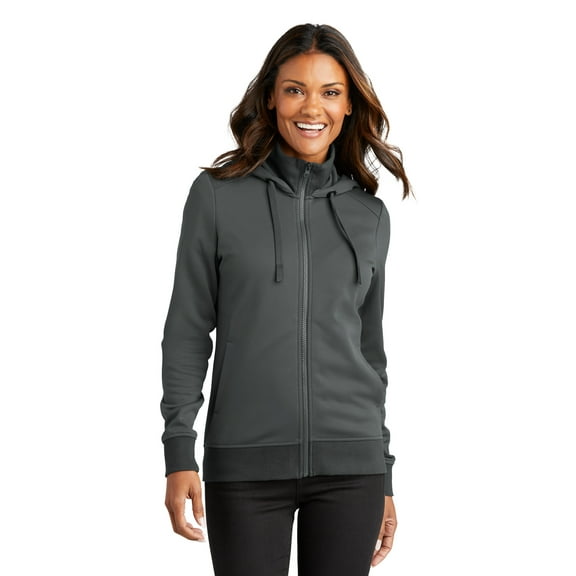 Port Authority Ladies Smooth Fleece Hooded Jacket L814