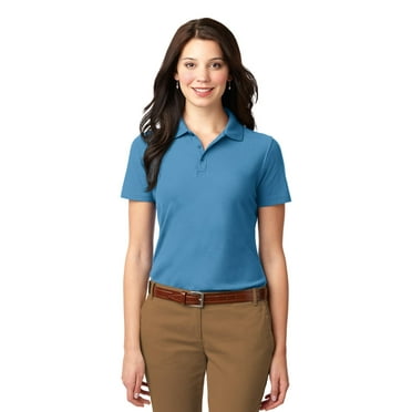 Port Authority Ladies Stain Resistant Polo-XS (Celadon Blue)