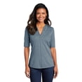 thumbnail image 1 of Port Authority Ladies Stretch Heather Open Neck Top LK583, 1 of 1