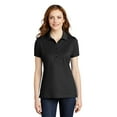 thumbnail image 1 of Port Authority Ladies Stretch Pique Polo-M (Black), 1 of 2