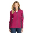thumbnail image 1 of Port Authority Ladies Summit Fleece Full Zip Jacket-3XL (Dark Fuchsia/ Magnet), 1 of 6