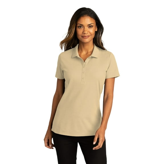 Port Authority  Ladies SuperPro React  Polo. LK810 - 4XL Wheat