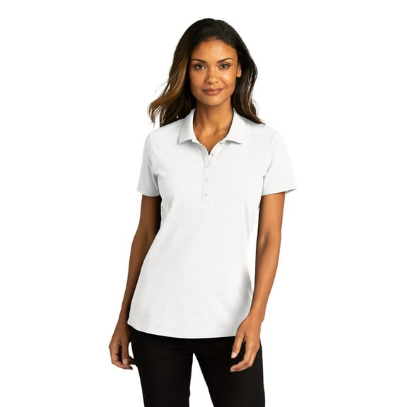 Port Authority  Ladies SuperPro React  Polo. LK810 - XS White