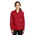thumbnail image 1 of Port Authority Ladies SuperPro Twill Shirt-S (Rich Red), 1 of 6