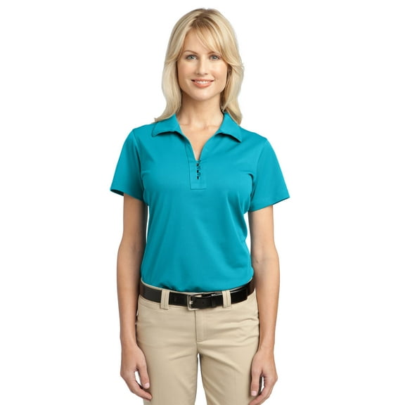 Port Authority Tech Pique Polo (L527) Deep Teal Blue, M
