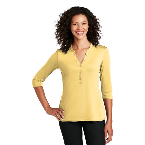 Port Authority Ladies UV Choice Pique Henley LK750