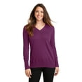 thumbnail image 1 of Port Authority Ladies V Neck Sweater-S (Deep Berry), 1 of 6