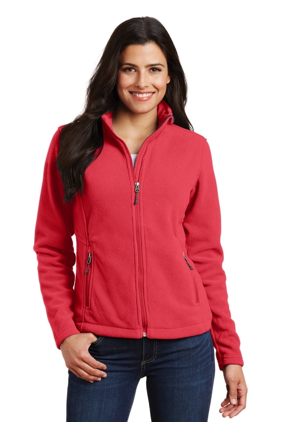 Ladies Value Fleece Jacket-L (Hibiscus)