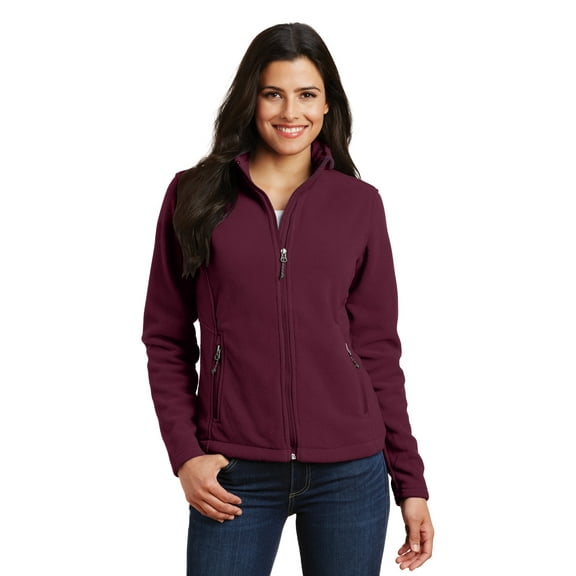 Port Authority Ladies Value Fleece Jacket-M (Maroon)