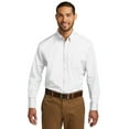 thumbnail image 1 of Port Authority Long Sleeve Carefree Poplin Shirt. W100, 1 of 4