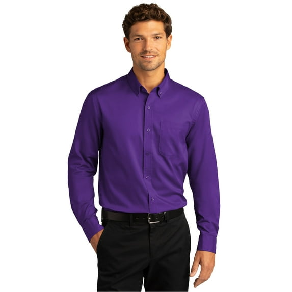 Port Authority Long Sleeve Collared Solid Button-Up Shirt (Men's) 1 Pack