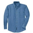thumbnail image 1 of Port Authority Long Sleeve Denim Shirt-XL (Faded Denim), 1 of 5