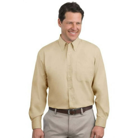 Port Authority Long Sleeve Easy Care Shirt, Stone M