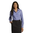 thumbnail image 1 of Port Authority Long Sleeve Gingham Shirt (L654) Blue/Purple, L, 1 of 4
