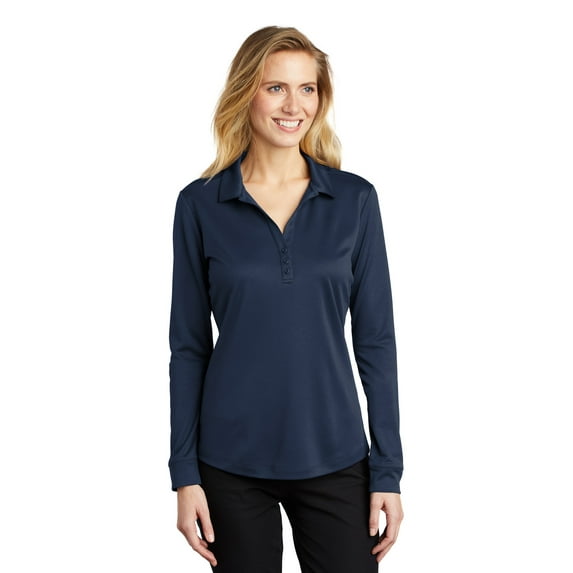Port Authority Long Sleeve Solid Polo (Women's) 1 Pack