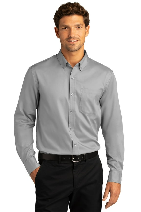 Long Sleeve SuperPro React ™ Twill Shirt. W808