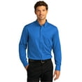 thumbnail image 1 of Port Authority Long Sleeve Superpro React Twill Shirt, 1 of 5