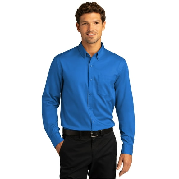 Port Authority Long Sleeve Superpro React Twill Shirt