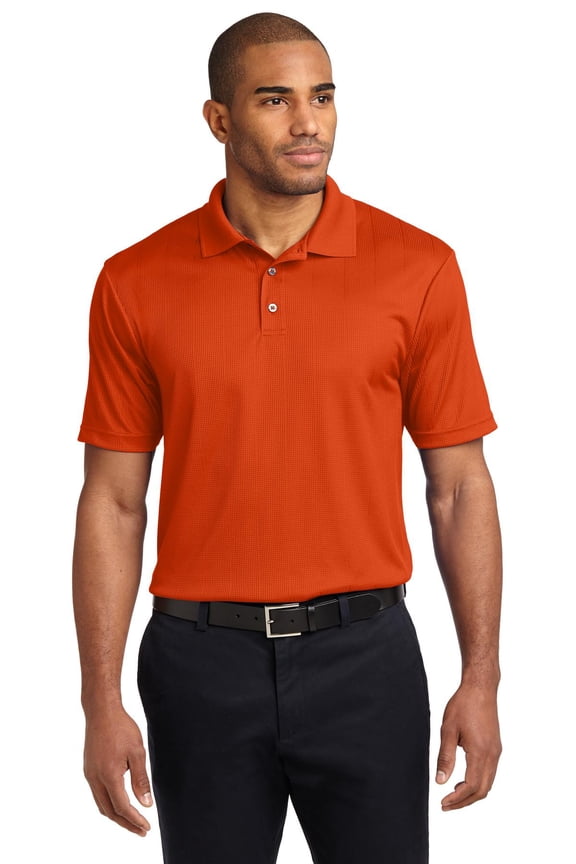MenS Performance Fine Jacquard Polo. K528.