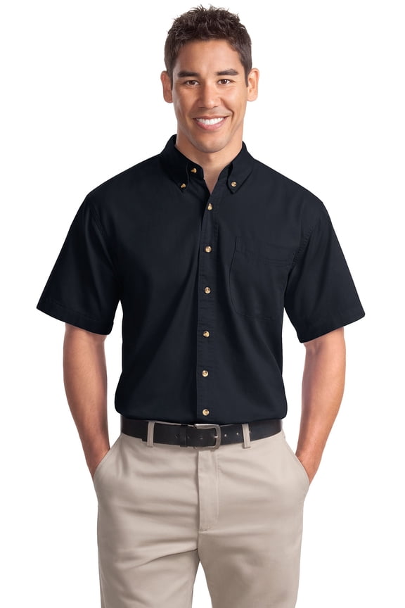 MenS Short Sleeve Twill Shirt. S500T.