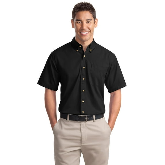 Port Authority Men's 100 Percent Cotton Short Sleeve Twill Shirt - S500T
