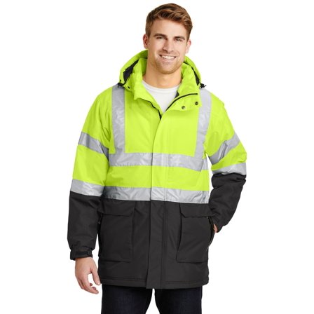 Port Authority Men's ANSI 107 Class 3 Safety HeavyWeight Parka. J799S