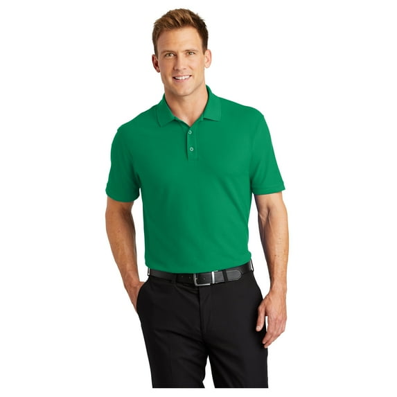 Port Authority Men's Adult Core Classic Pique Polo Shirt Bright Kelly Green X-Small