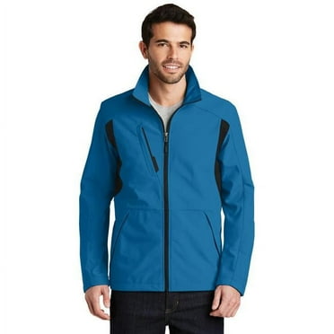 Port Authority Men's Back-Block Soft Shell Jacket, Imperial Blue/Black, Large
