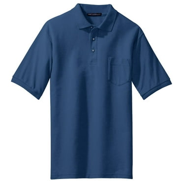 Port Authority Men's Big And Tall Silk Touch Pocket Polo Shirt