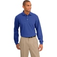 thumbnail image 1 of Port Authority Men's Breathable Long Sleeve Polo Shirt, 1 of 5