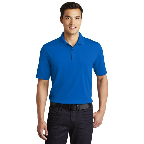 Port Authority Men's Dry Zone UV Micro-Mesh Pocket Polo