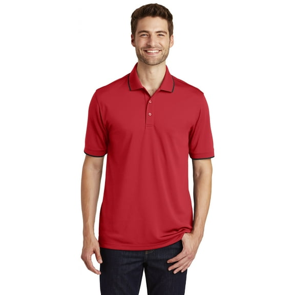 Port Authority Men's Dry Zone UV Micro-Mesh Tipped Polo