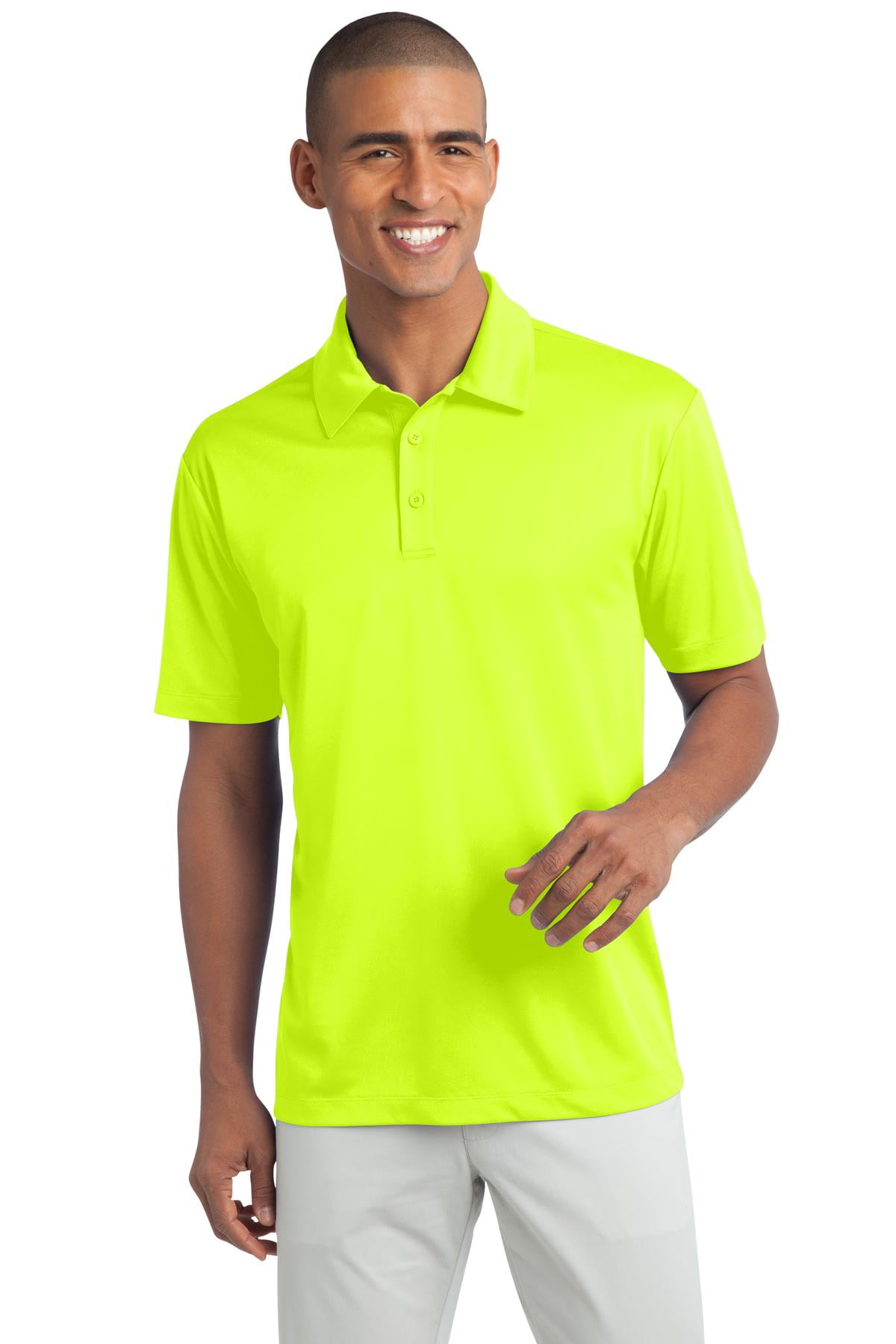 Port Authority Men's Polo Shirt, Silk Touch Performance, Neon