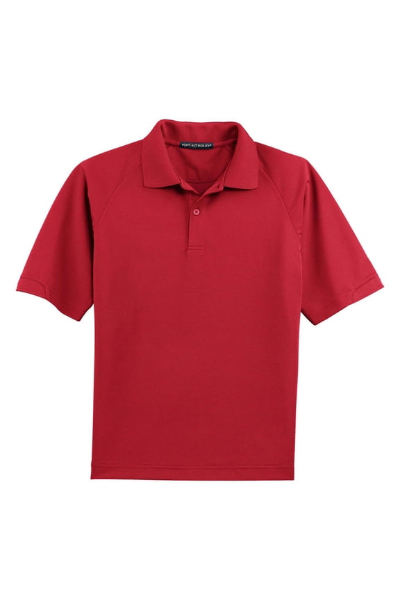 Men's Flat Knit Collar Wicking Polo Shirt