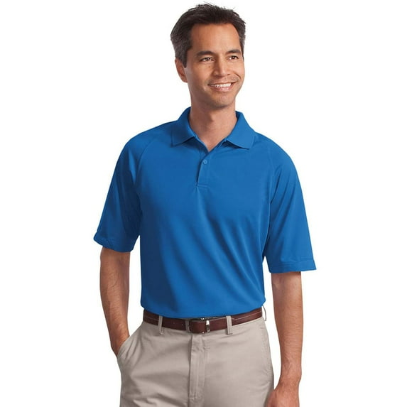 Port Authority Men's Flat Knit Collar Wicking Polo Shirt